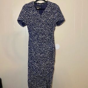 100% silk wrap style dress